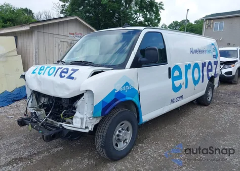 2020 Chevrolet Express Cargo Rwd 3500 Extended Wheelbase Wt z USA, uszkodzony, nr VIN 1GCZGHFG7L1161787